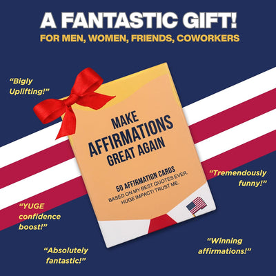 50 Funny Affirmation Cards by The President