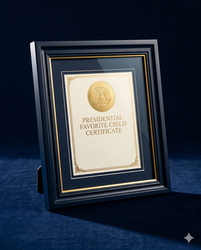The Favorite Child Certificate