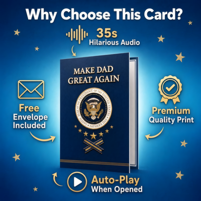 Funny Fathers Day Card with Sound