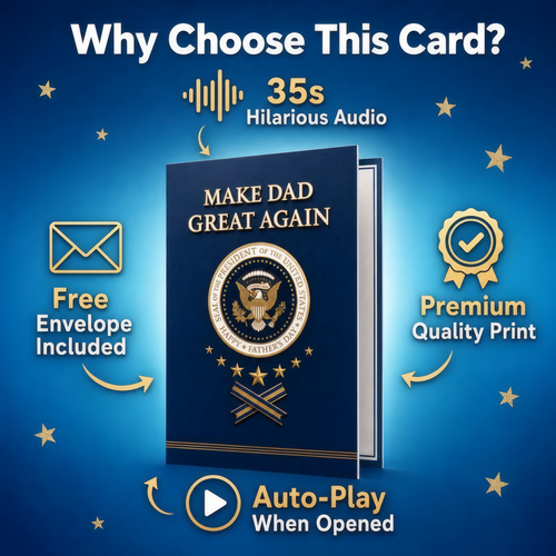 Funny Fathers Day Card with Sound